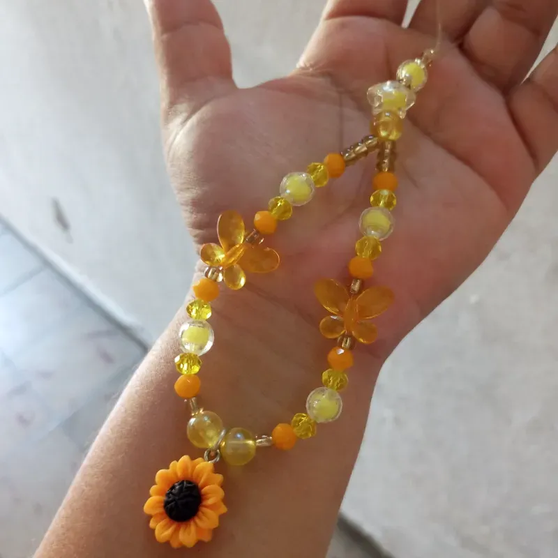 Colgante amarillo de girasol 