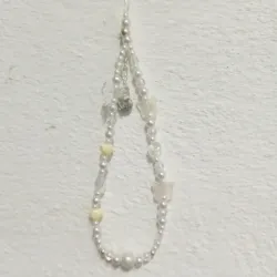 Colgante blanco con Swarovski 