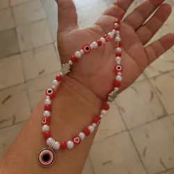 Colgante de Ojos turcos rojos