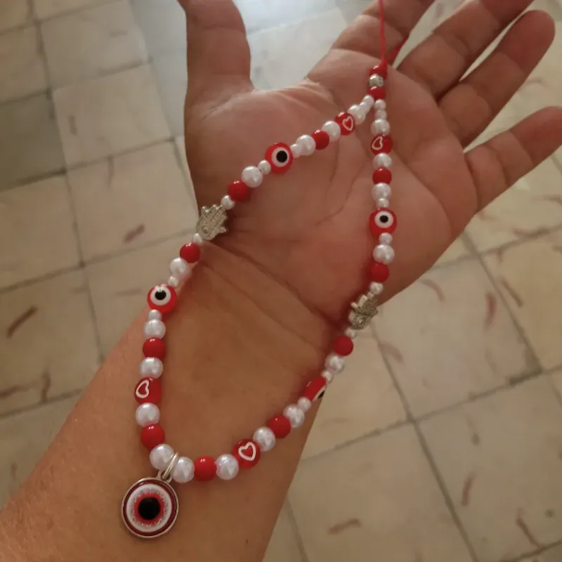 Colgante de Ojos turcos rojos
