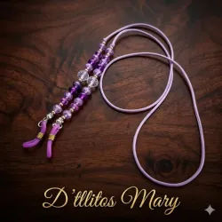 Cordón violeta de swaroski