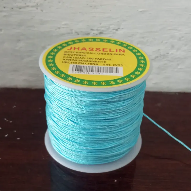 Hilo chino azul claro x metro