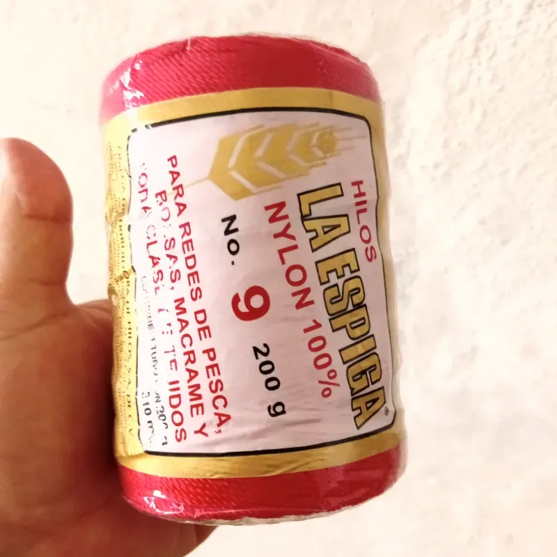 Hilo espiga 9 rojo 