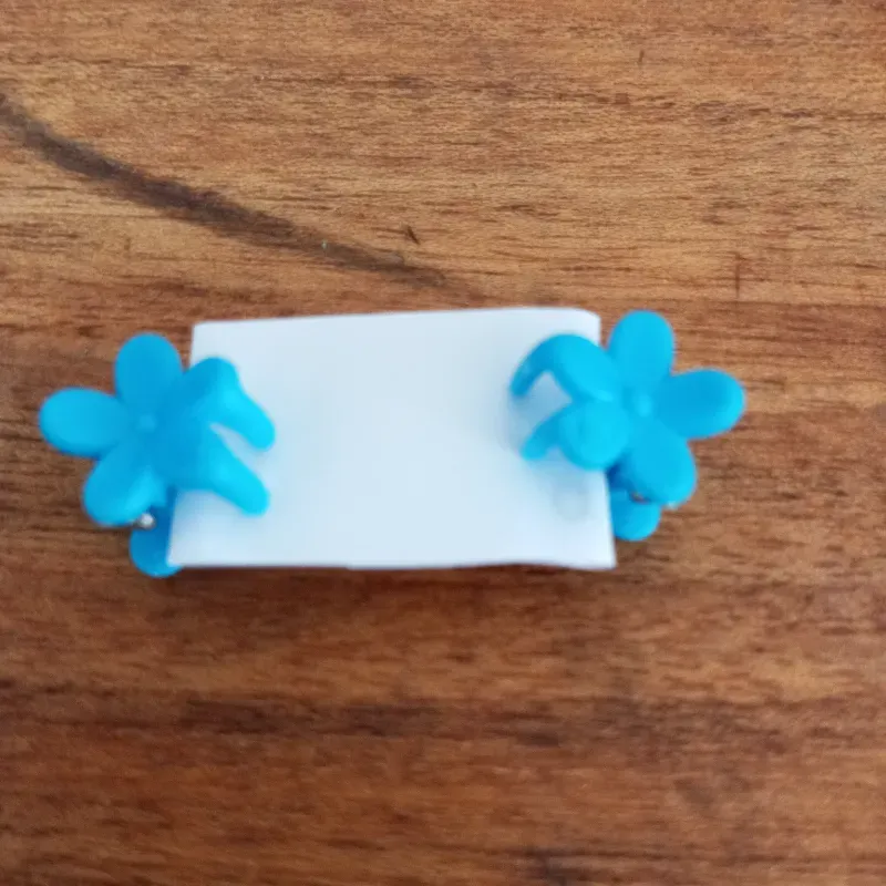 Juego de piojitos azules de flor 