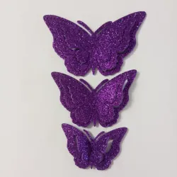 Mariposas violeta oscuro