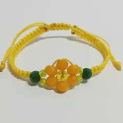 Pulso con flor de swaroski