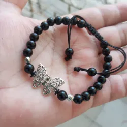 Pulso con mariposa y balines 