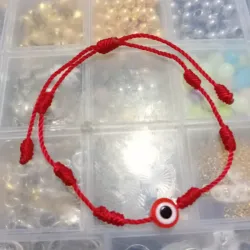 Pulso de nudo de 7 nudos con ojo turco