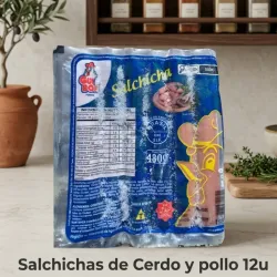 Salchichas de cerdo y pollo 12 unidades