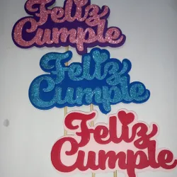 Toppers Feliz Cumple