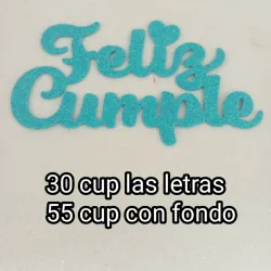 Troquelado Feliz Cumple 