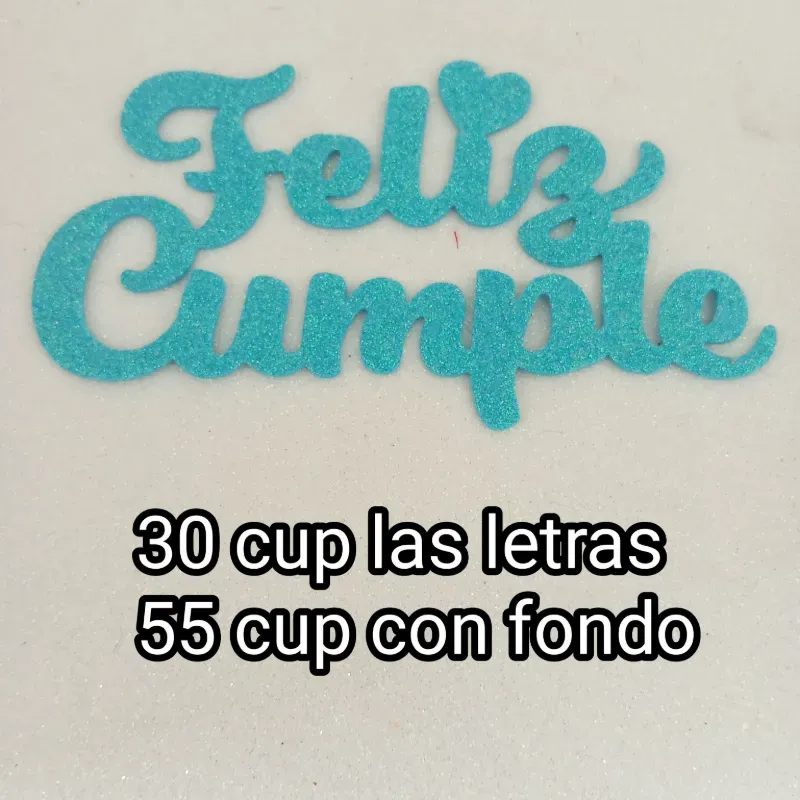 Troquelado Feliz Cumple 