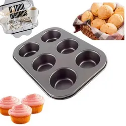 Molde Hornear Repostería/6 casillas 