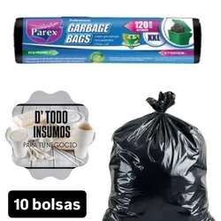 Nylon Negro P/Basura 120lt-10unidades