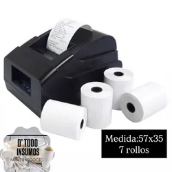 Paqte 7 Rollos Térmicos/57x35