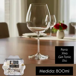 Set 6 Copas Vino/800ml (Balón)