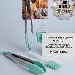 Set Pinza y brocha-2unidades