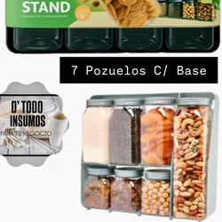 Set Pozuelos Plásticos/7pomos C/tapa