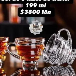 Set Tazas sin Plato/6u