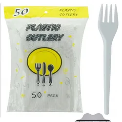 Tenedores Desech Blancos/50u