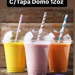 Vaso 12oz/ Tapa Domo/50u
