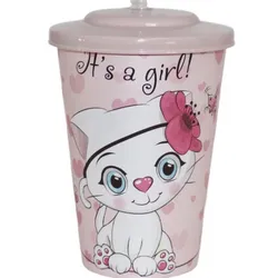 Vaso Plástico Reutilizable C/Absorbente-500ml