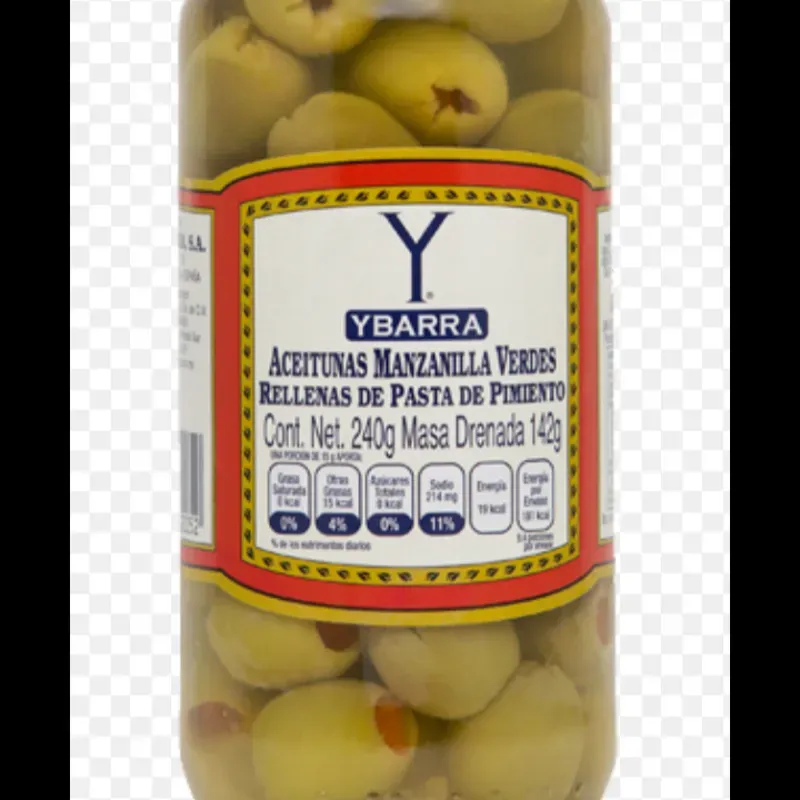 Aceitunas rellenas con pimiento 