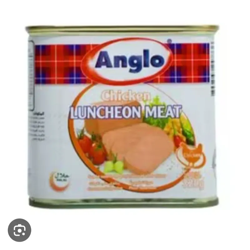 Lata de espam de pollo y de res 