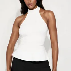 Blusa Blanca Cuello