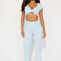 Conjunto de pantaloneta Azul celeste