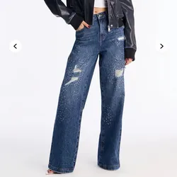 Pantalón con perlas