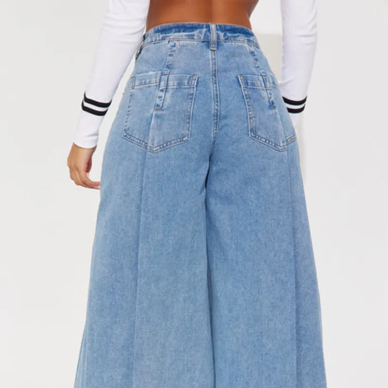 Pantalón de Mezclilla Ancho
