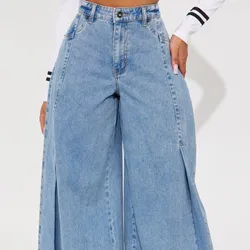 Pantalón de Mezclilla Ancho