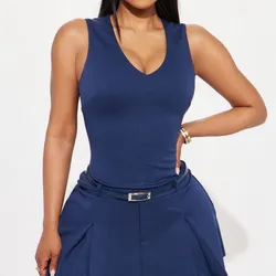 Vestido con Cinto Azul