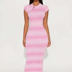 Vestido Rosa Tejido