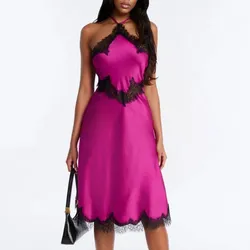 Vestido Rosa y Negro