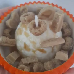 Helado con galletas