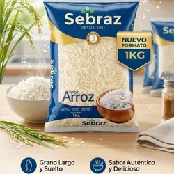Arroz Tipo 1 : Sebraz 1kg.|1pqt.