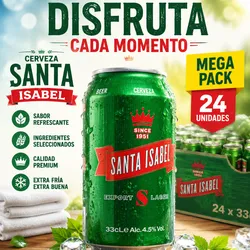Caja de Cerveza Importada Enlatada : Santa Isabel