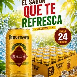 Caja de Malta Enlatada Nacional : Bucanero