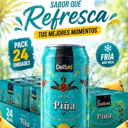 Caja de Refresco Enlatado Importado: DelSol