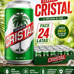 Caja de Cerveza Enlatada Nacional : Cristal