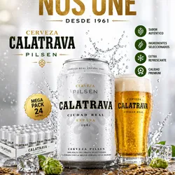 Caja de Cerveza Enlatada Importada : Calatrava