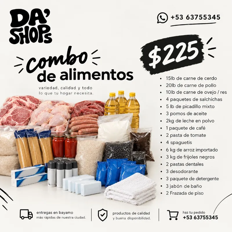Combo mixto para el hogar de $225.00
