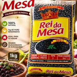 Frijoles Negros Tipo 1 : Rei da Mesa 1kg.|1pqt.