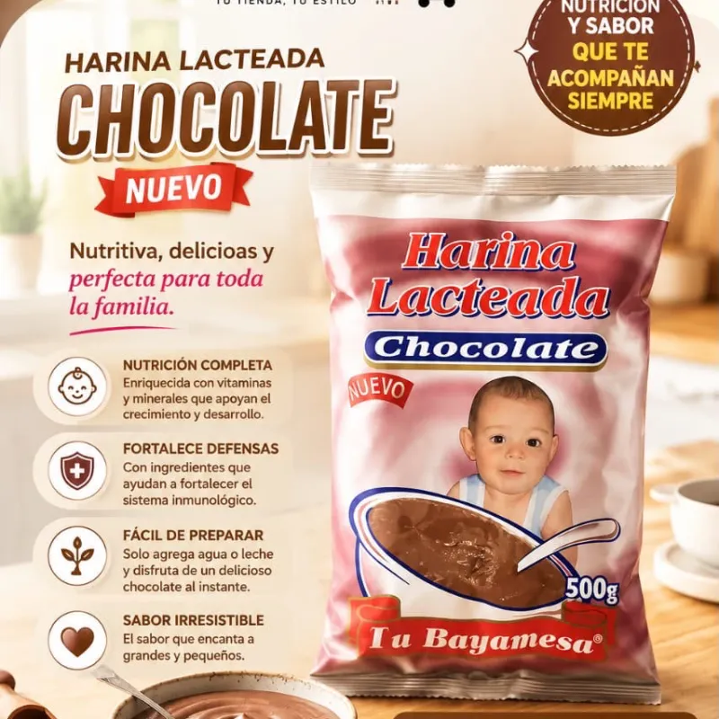 Harina Lacteada de Chocolate de 500g