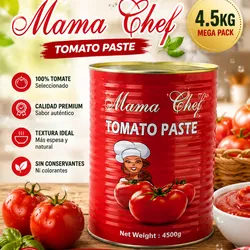Lata de Pasta de Tomate : Mama Chef de 4.5kg