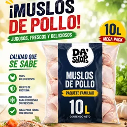 Paquetes de Muslos de Pollo de 10lb