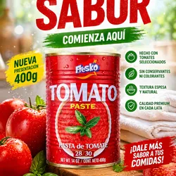 Pasta de Tomate Fresko Enlatada de 400g