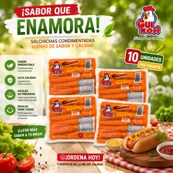 Paqt. de Salchichas Condimentadas 10u